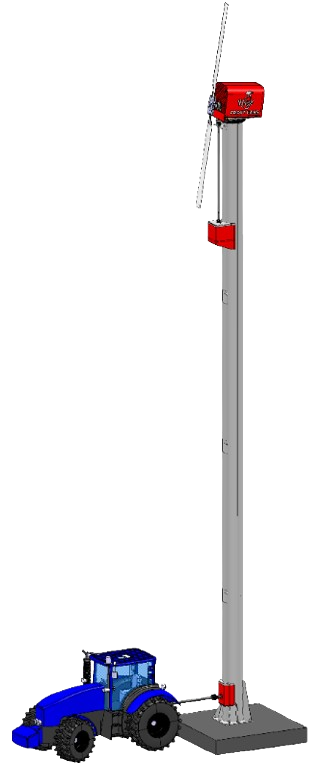 TLT hajtású fix szélgép grafika